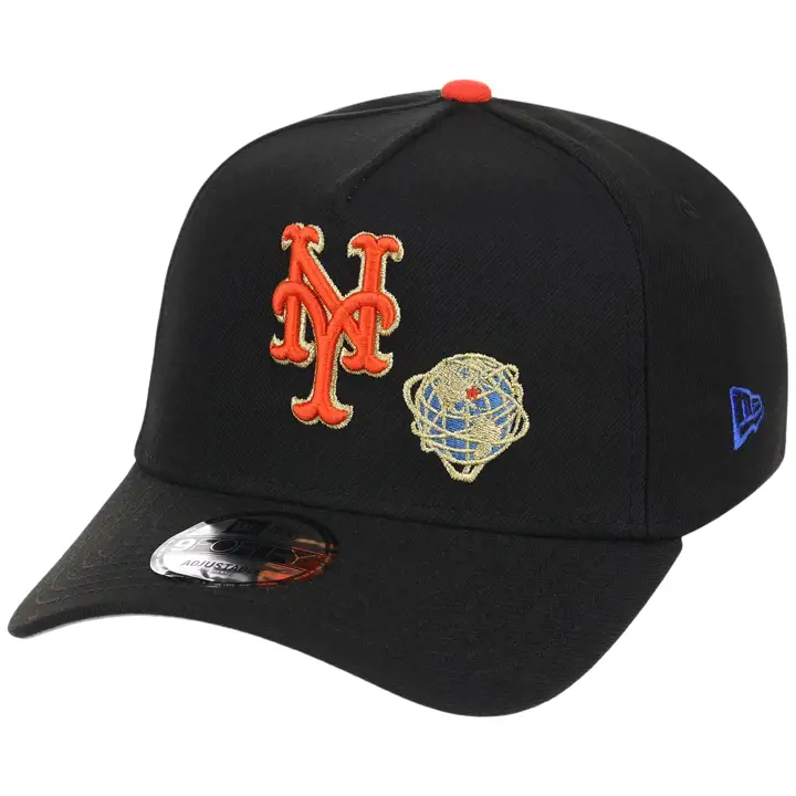 NEW YORK METS MLB NYC FF26 Globe 9FORTY AF NOI/NOI/GRI