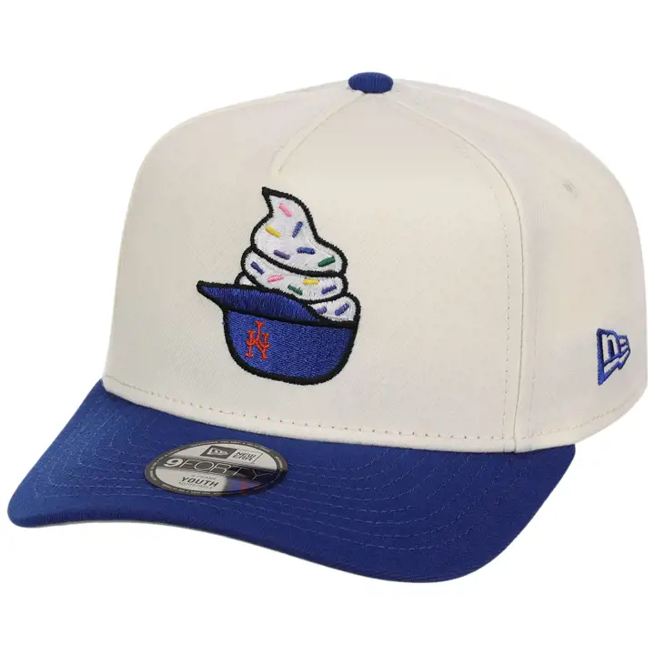 NEW YORK METS MLB NYC FF26 Crème Glacée YTH 9FORTY AF CHROME/RB