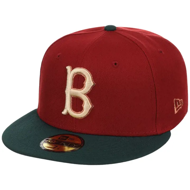 Boston Red Sox MLB LHD Terra Verde 59FIFTY Rouge/Vert foncé/Gris