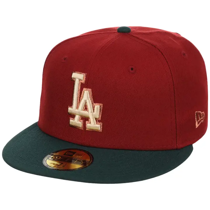 Los Angeles Dodgers MLB GAUCHER Terra Verde 59FIFTY Rouge/Vert foncé/Gr