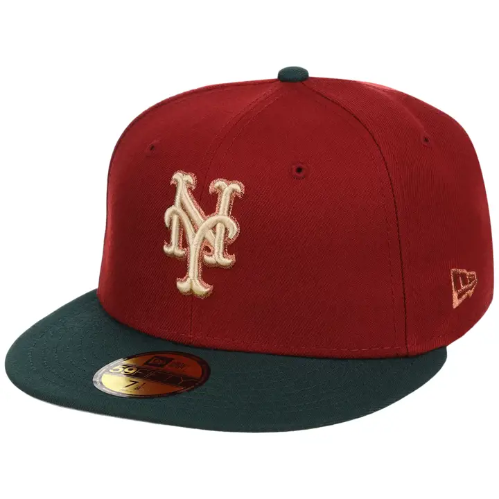 New York Mets MLB GOUCHERRA Terra Verde 59FIFTY Rouge/V.Foncé/Gris