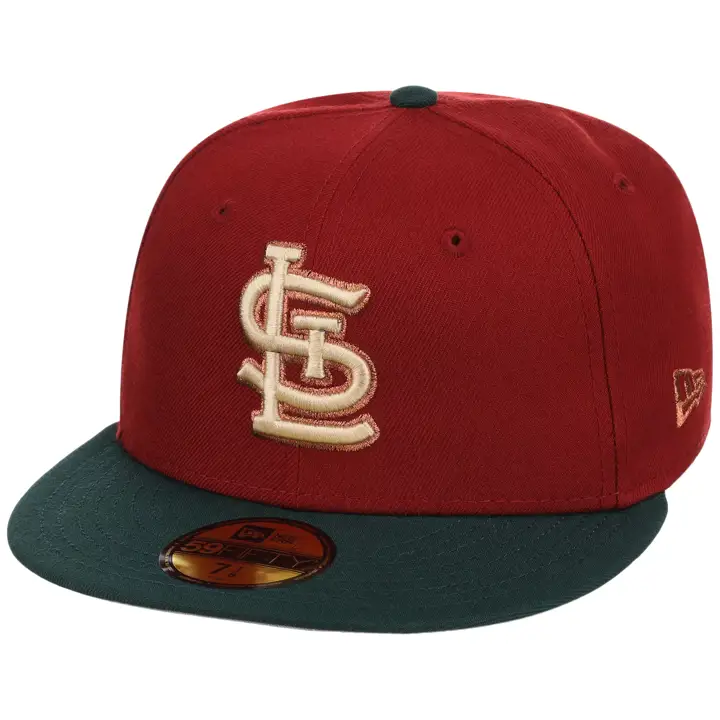 St. Louis Cardinals MLB GAUCHE Terra Verde 59FIFTY Rouge/Vert foncé/Gr