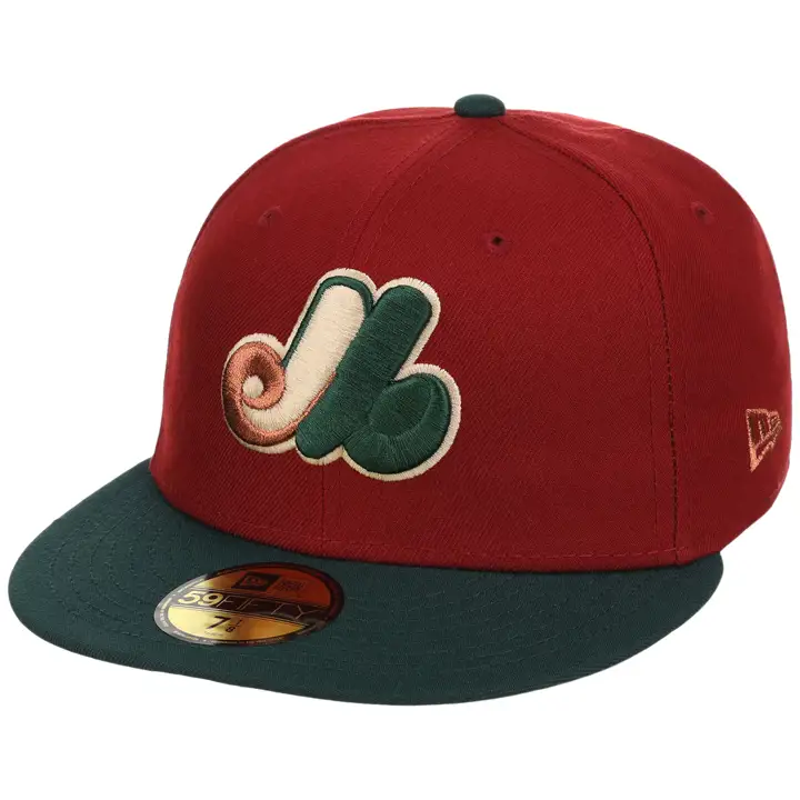 Montreal Expos MLB LHD Terra Verde 59FIFTY Rouge/Vrt Foncé/Gris