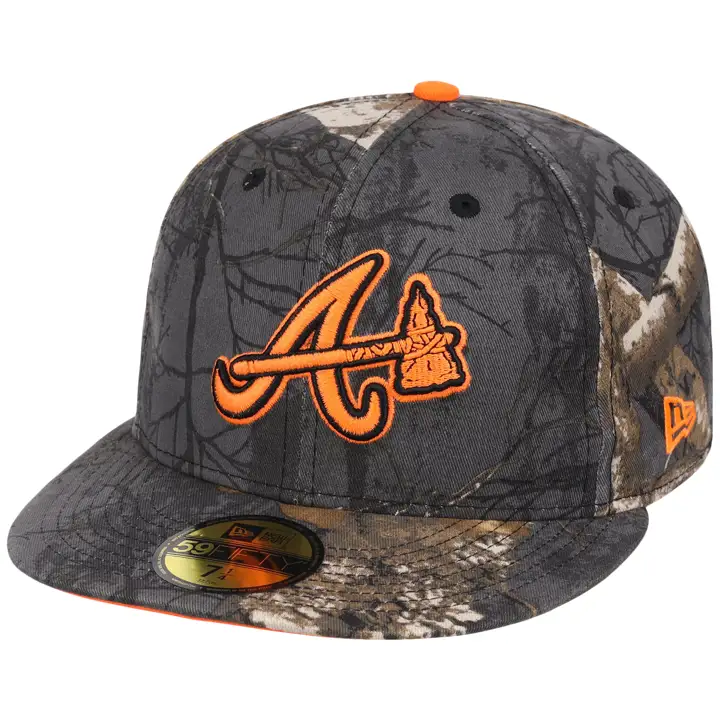 ATLANTA BRAVES MLB GCH Noir Realtree Flamme 59FIFTY REALTREE/R