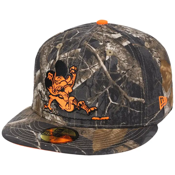 DETROIT TIGERS MLB GCH Noir Realtree Flamme 59FIFTY REALTREE/R