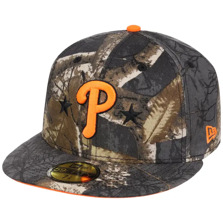 PHILADELPHIA PHILLIES MLB LHD Blk Realtree Flame 59FIFTY REA