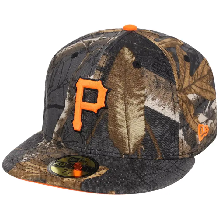 PITTSBURGH PIRATES MLB LHD Blk Realtree Flame 59FIFTY REALTR