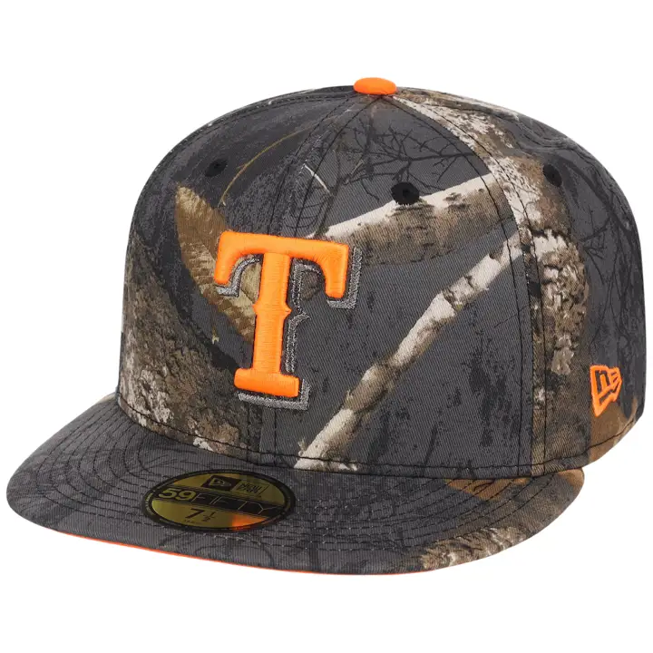 TEXAS RANGERS MLB LHD Noir Realtree Flamme 59FIFTY REALTREE/RE