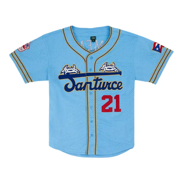 Maillot EFF Pinstripe Button Down FC0035 Santurce Cangrejero
