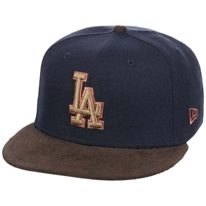 Casquette 59FIFTY standard LA Dodgers MLB gaucher de nuit BLEU MARINE
