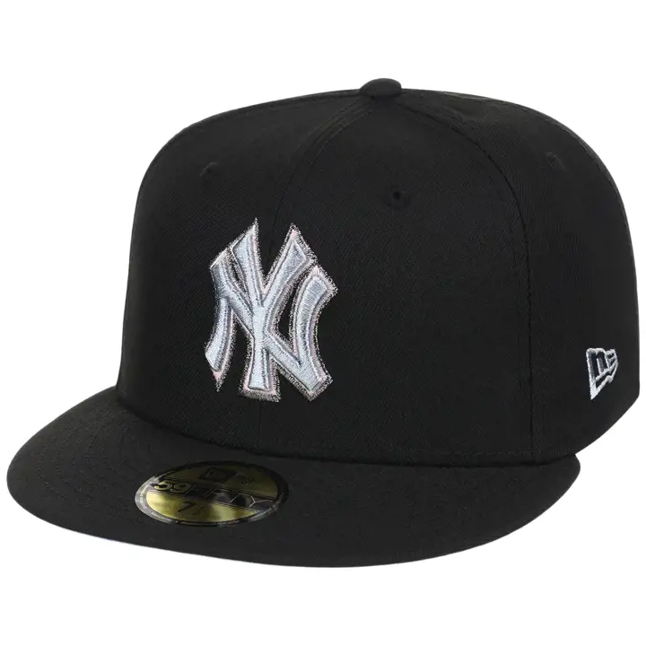 New York Yankees MLB LHD Pewter Skies 59FIFTY BLK/BLK/SKBL