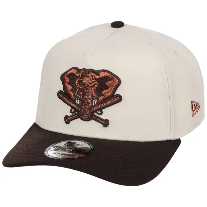 Oakland Athletics MLB LHD Walnut Reserve 9FORTY AF CHROME/WL