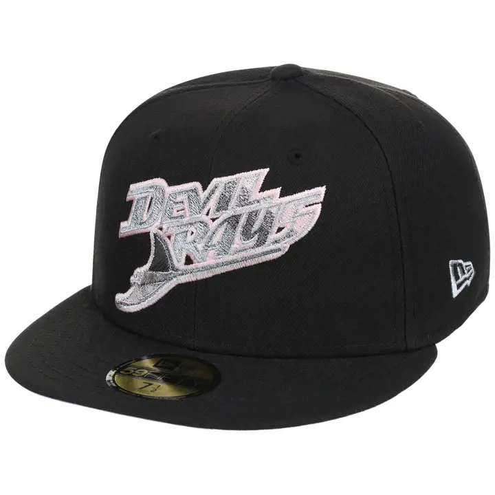 Tampa Bay Rays MLB GAU LHD Pewter Skies 59FIFTY NOI/NOI/BLEUCIEL