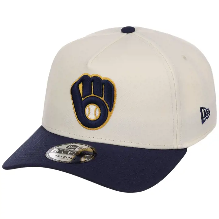 Milwaukee Brewers MLB GAU Core Chrome OTC 9FORTY AF CHROME/N