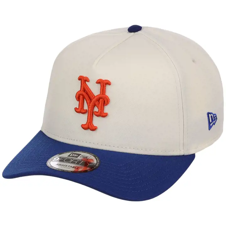 New York Mets MLB LHD Core Chrome OTC 9FORTY AF CHROME/RBL/G