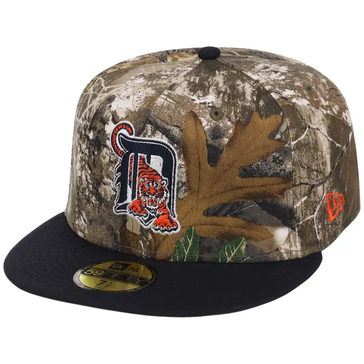 Detroit Tigers MLB LHD Realtree OTC 59FIFTY CAMO/MARINE/GRIS