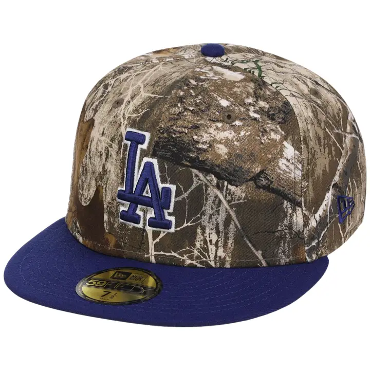 Los Angeles Dodgers MLB LHD Realtree OTC 59FIFTY CAMO/RBL/GR