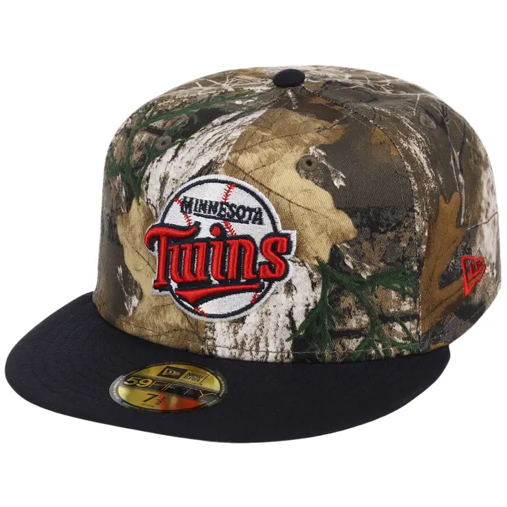 Minnesota Twins MLB LHD Realtree OTC 59FIFTY CAMO/NAVY/GRY