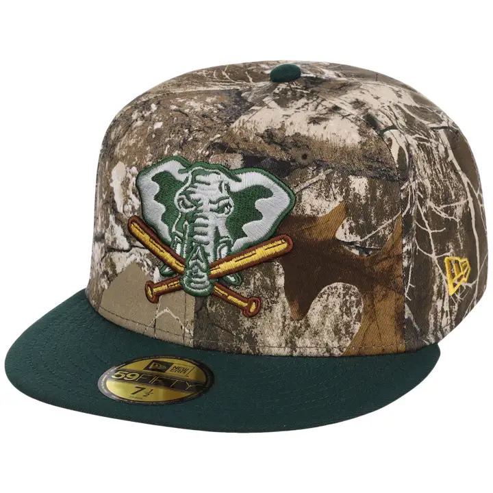 Oakland Athletics MLB GCH Realtree OTC 59FIFTY CAMO/VRTF/GR