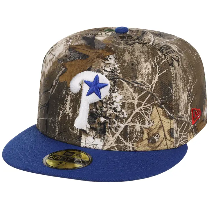 Philadelphia Phillies MLB GAUCHER Realtree OTC 59FIFTY CAMO/RBL/