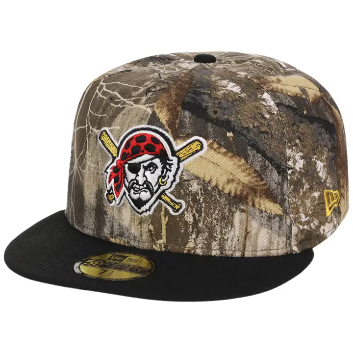 Pittsburgh Pirates MLB Gaucher Realtree OTC 59FIFTY CAMO/BLK/GRY