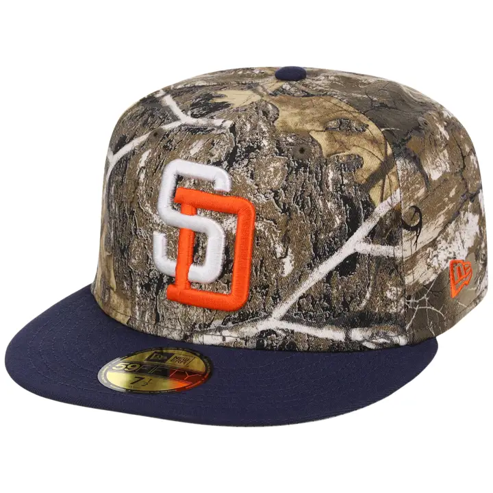 San Diego Padres MLB LHD Realtree OTC 59FIFTY CAMO/MARINE/GRIS