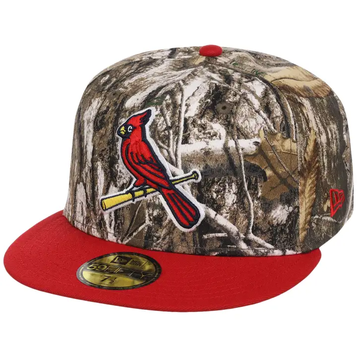St. Louis Cardinals MLB Gaucher Realtree OTC 59FIFTY CAMO/ROUGE/GR
