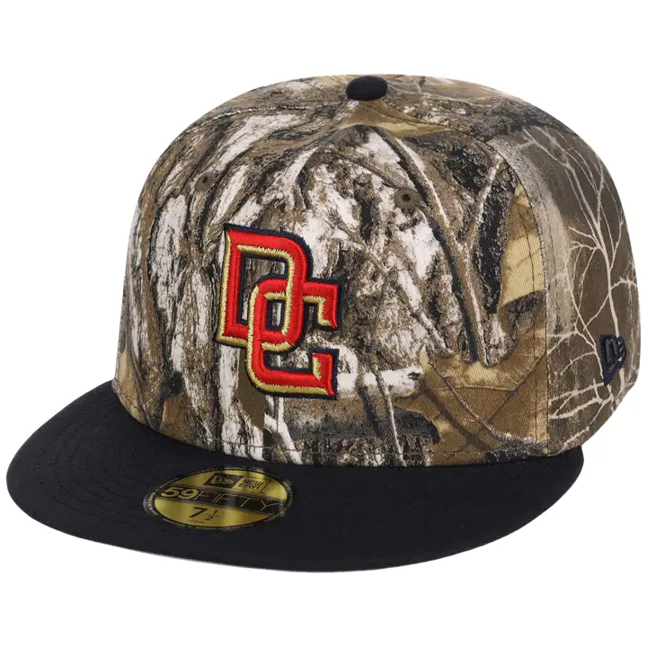 Washington Nationals MLB LHD Realtree OTC 59FIFTY CAMO/NAVY/