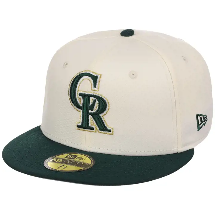 Colorado Rockies MLB Chrome Forest Gold 59FIFTY CHROME/DKGRN