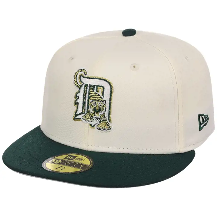 Detroit Tigers MLB Chrome Forest Gold 59FIFTY CHROME/DKGRN/G