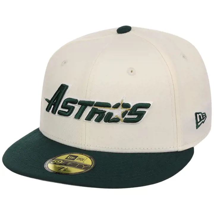 Houston Astros MLB Chrome Forest Gold 59FIFTY CHROME/DKGRN/G