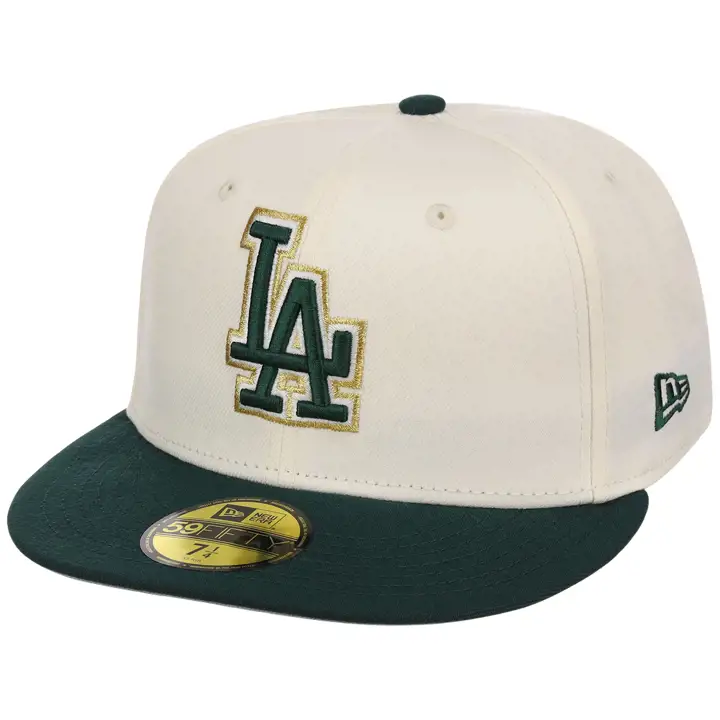 Los Angeles Dodgers MLB Chrome Forest Gold 59FIFTY CHROME/DK