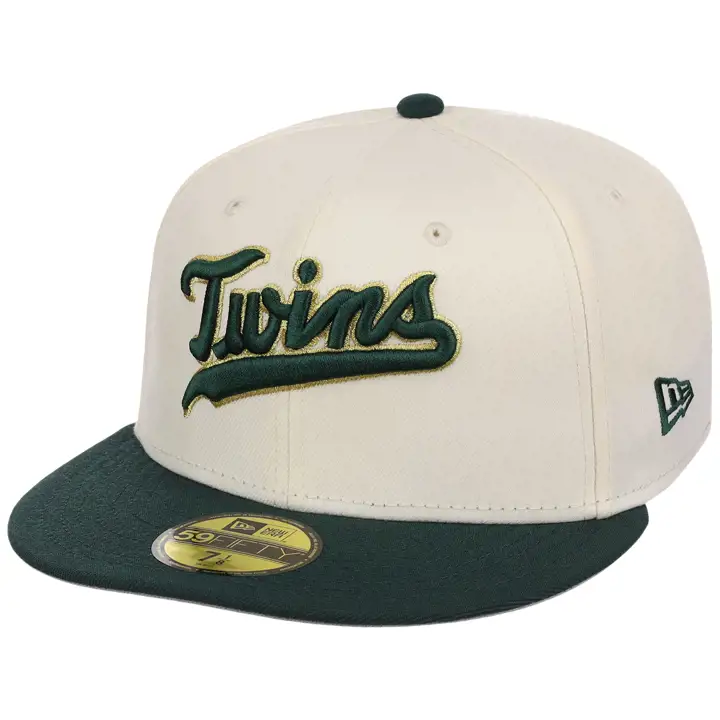 Minnesota Twins MLB Chrome Forest Gold 59FIFTY CHROME/DKGRN/