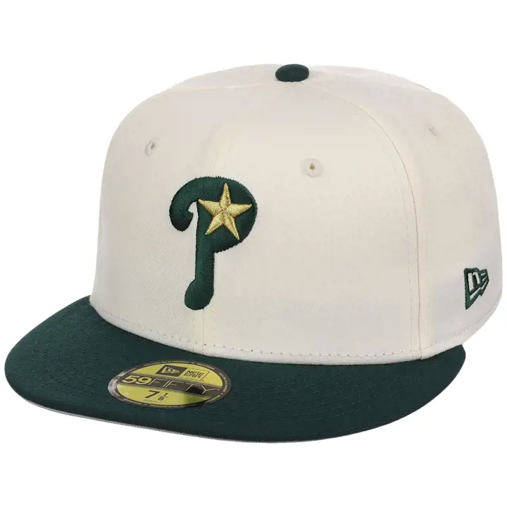 Casquette 59FIFTY MLB Chrome Forest Gold des Philadelphia Phillies CHROME/