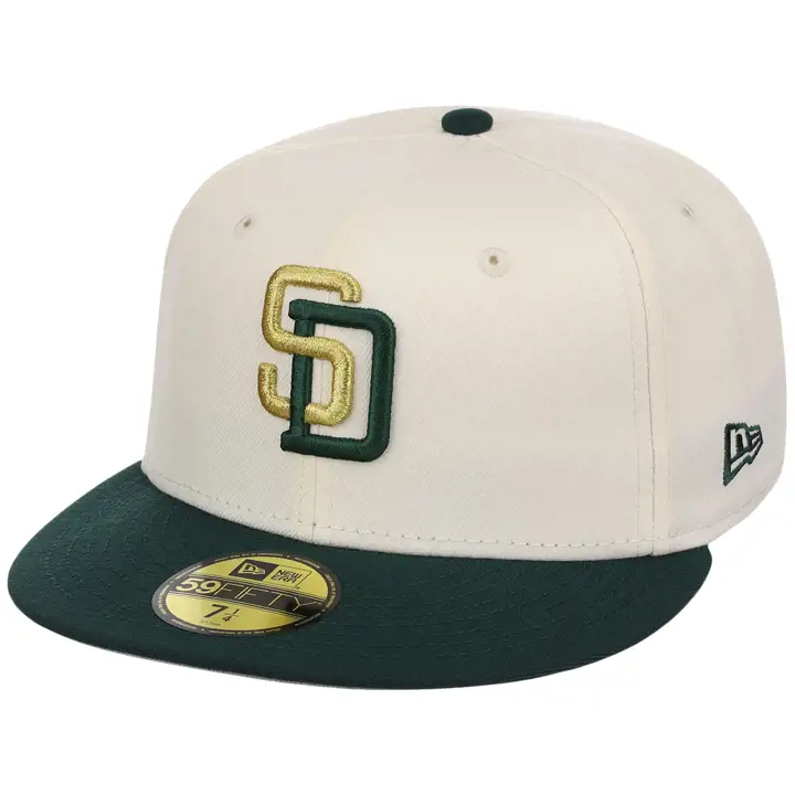 San Diego Padres MLB Chrome Forest Gold 59FIFTY CHROME/DKGRN