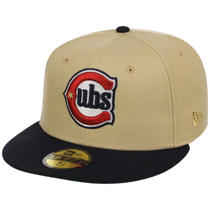 Casquette 59FIFTY MLB Chicago Cubs gaucher CHI Or Local GL/NAVY/KGRN