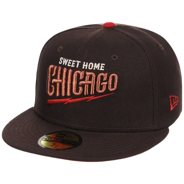 Casquette 59FIFTY MLB des Cubs de Chicago LHD CHI Local Sweet Home MARRON/MARRON/ROUGE