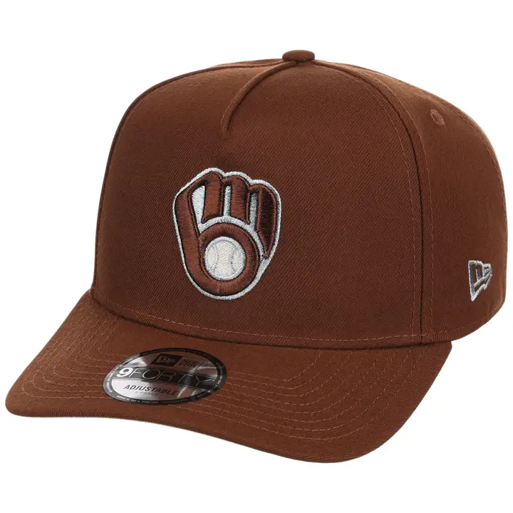 MILWAUKEE BREWERS MLB FA26CP Deep Auburn 9FORTY AF BRN/BRN/G
