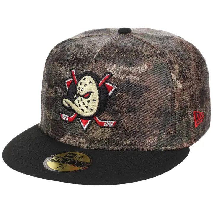 ANAHEIM DUCKS NHL DÉFENSEUR GAUCHE Halloween Slasher 59FIFTY TAN/NOIR/GRIS