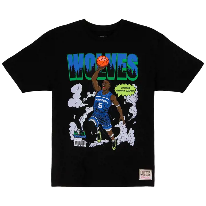 T-shirt Anthony Edwards BL Comic Book NBA Minnesota Timberwolves