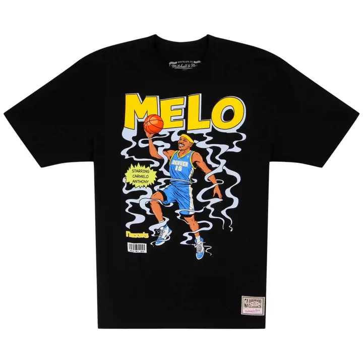 T-shirt bande dessinée NBA DENVER NUGGETS CARMELO ANTHONY Noir