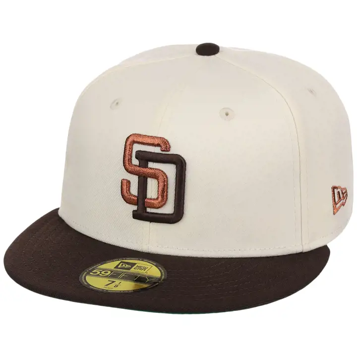 SAN DIEGO PADRES MLB Walnut Reserve 59FIFTY CHROME/BRN/KGRN