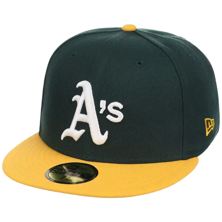 OAKLAND ATHLETICS MLB Cooperstown AC 59FIFTY GRN/YEL/GRY