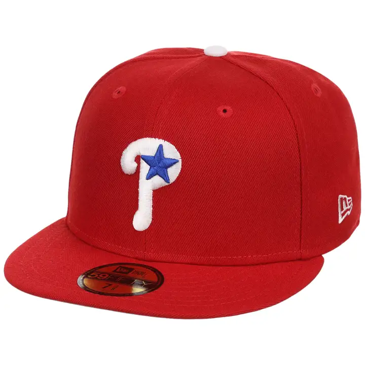 PHILADELPHIA PHILLIES MLB Cooperstown AC 59FIFTY ROUGE/ROUGE/GRIS