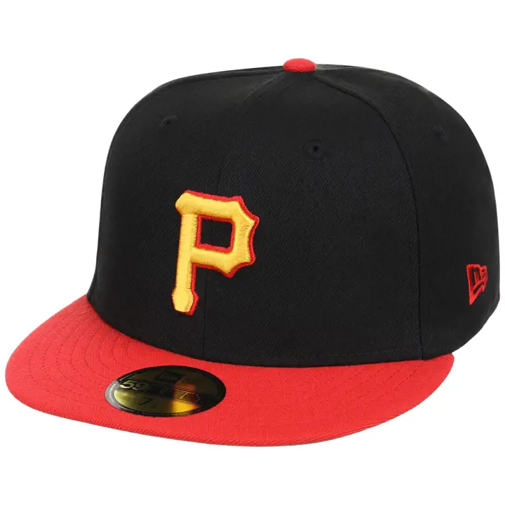 PITTSBURGH PIRATES MLB Cooperstown AC 59FIFTY BLK/RED/KGRN