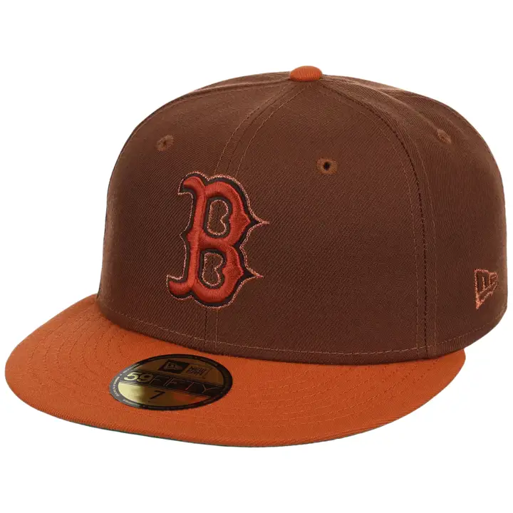 Boston Red Sox MLB LHD Copper Harvest 59FIFTY BRN/ORG/KGRN