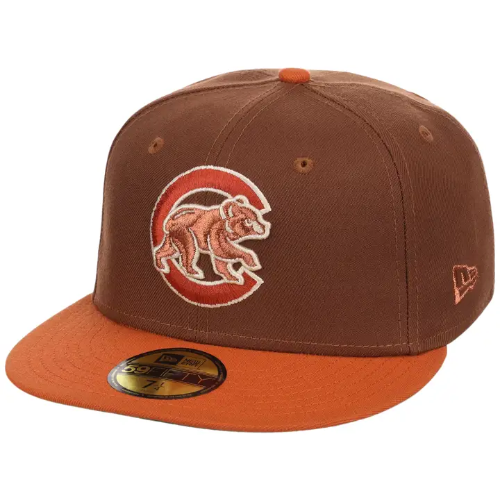 Chicago Cubs MLB GAU LHD Copper Harvest 59FIFTY BRN/ORG/KGRN
