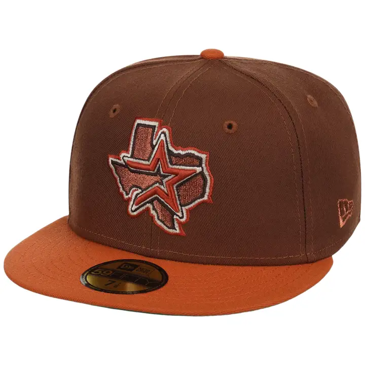 Houston Astros MLB LHD Copper Harvest 59FIFTY BRN/ORG/KGRN