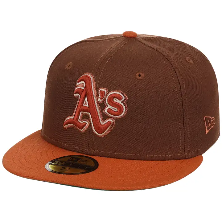 Oakland Athletics MLB LHD Copper Harvest 59FIFTY BRN/ORG/KGR