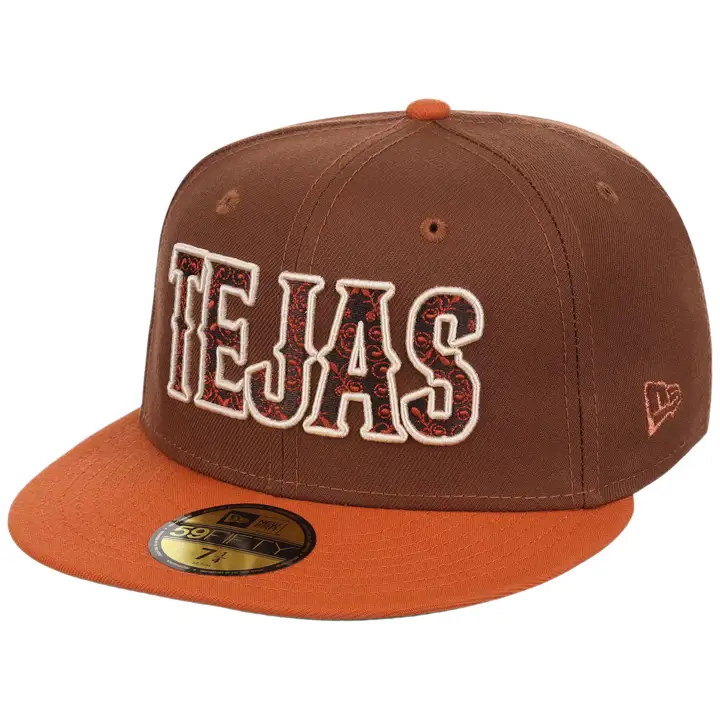 Texas Rangers MLB LHD Copper Harvest 59FIFTY BRN/ORG/KGRN